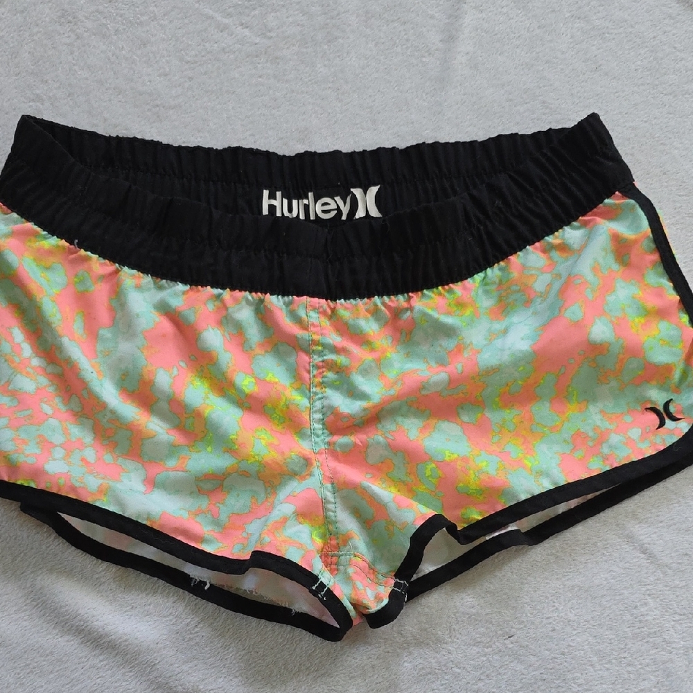 Hurley Women's Neon Athletic Shorts